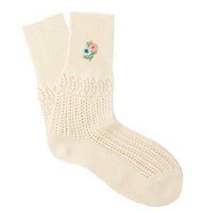 Gucci Crystal Embellished GG Socks in Beige S (8) = 18-20 cm